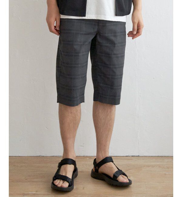 ikka「6.5分丈チェックドビーハーフパンツ」|その他|