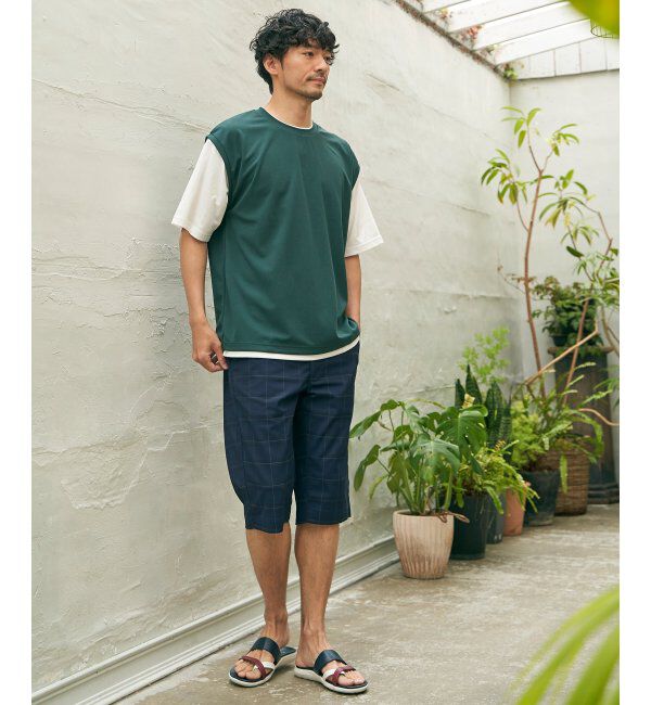 ikka「6.5分丈チェックドビーハーフパンツ」|その他|