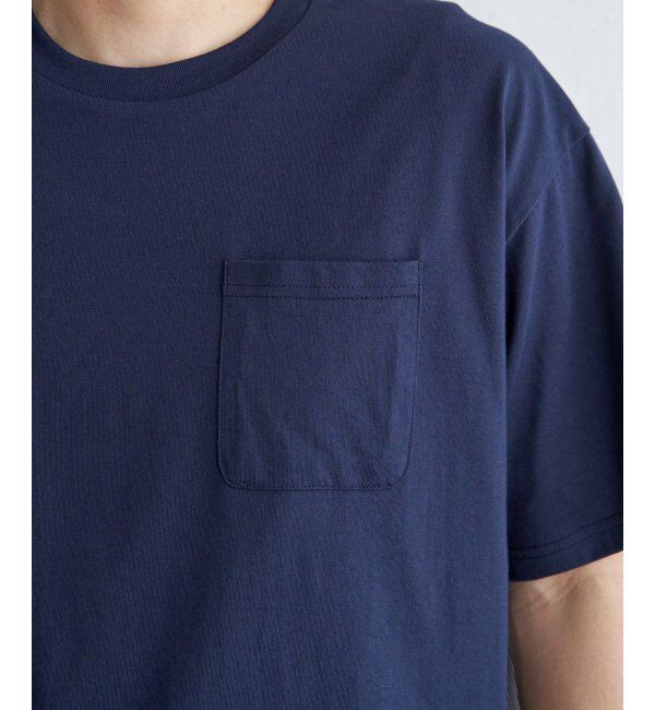 ikka「ストライプブロード切り替えTシャツ」|Tシャツ・カットソー|