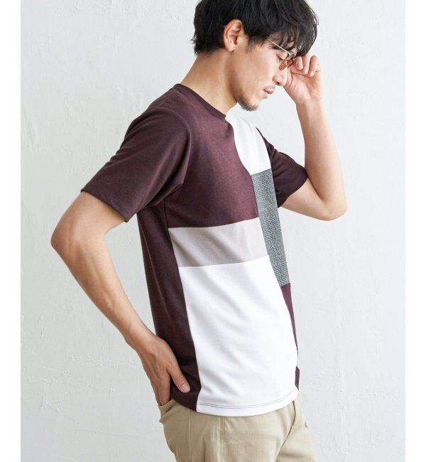 ikka「ブロックスグレンチェックキリカエＴ」|Tシャツ・カットソー|