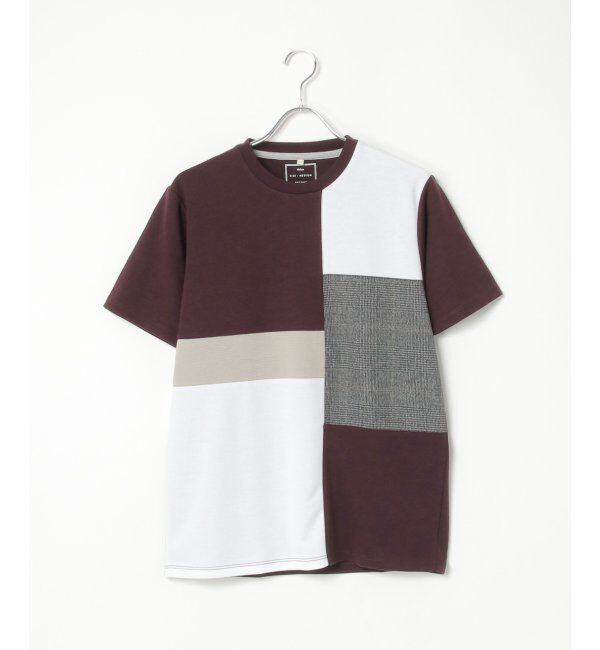 ikka「ブロックスグレンチェックキリカエＴ」|Tシャツ・カットソー|