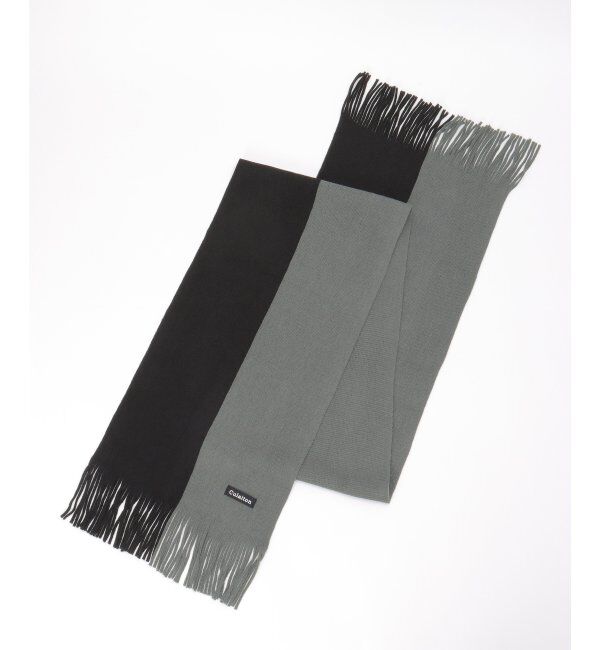 ikka「ラッセルバイカラーマフラー」|マフラー|