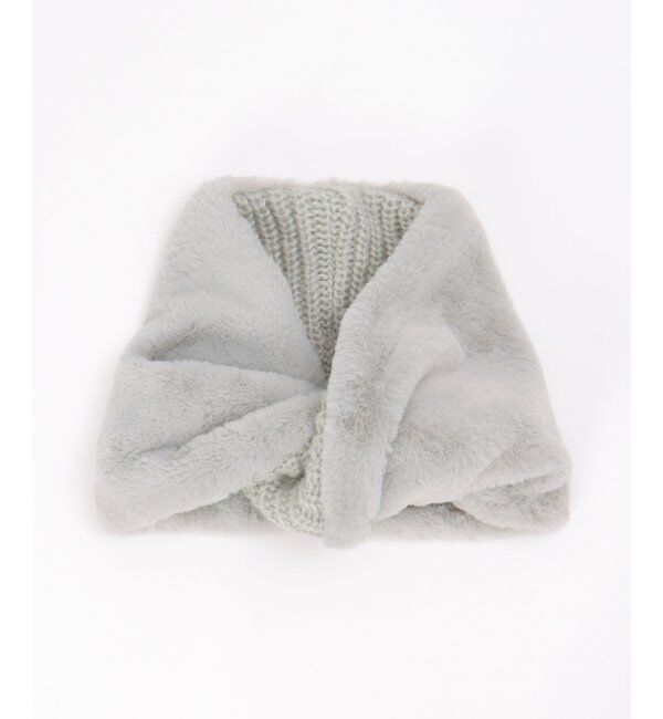 ikka「エコファーＭＩＸスヌード」|マフラー|