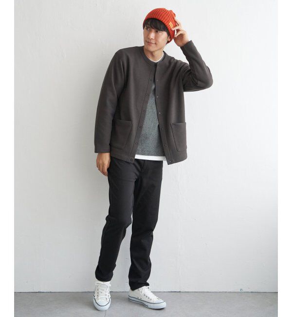 ikka「ボンディングクルーネックカーディガン」|カーディガン|