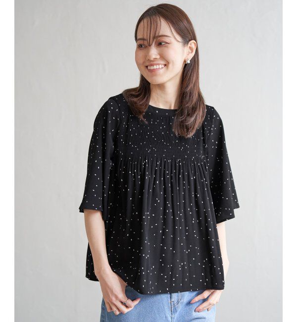 ikka「マジョリカ3段プリーツブラウス」|シャツ・ブラウス|