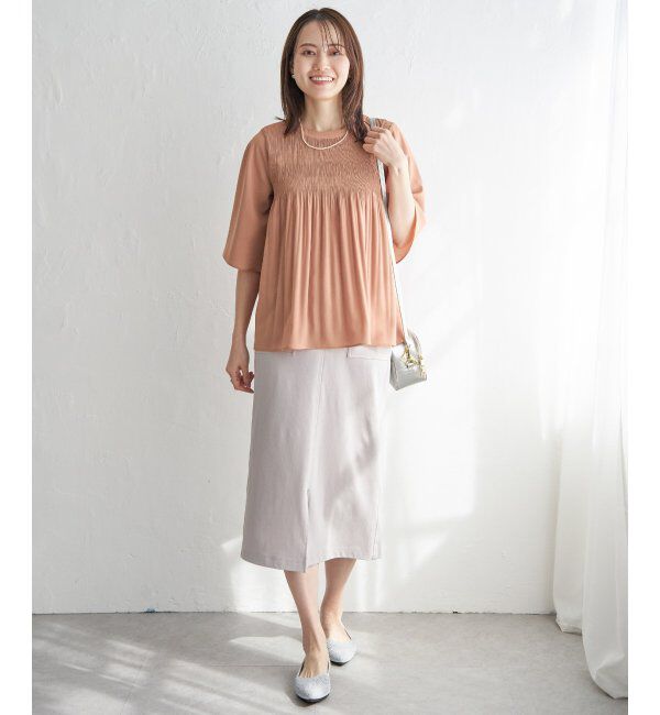 ikka「マジョリカ3段プリーツブラウス」|シャツ・ブラウス|