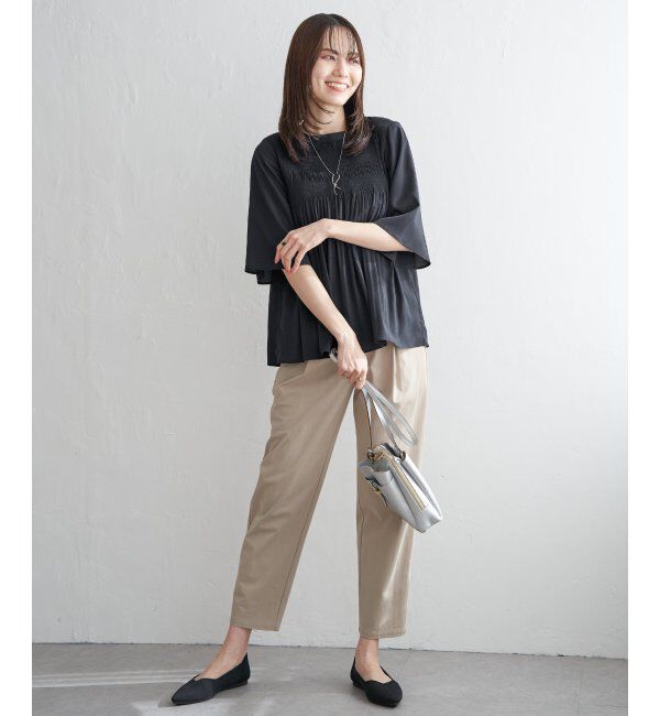 ikka「マジョリカ3段プリーツブラウス」|シャツ・ブラウス|