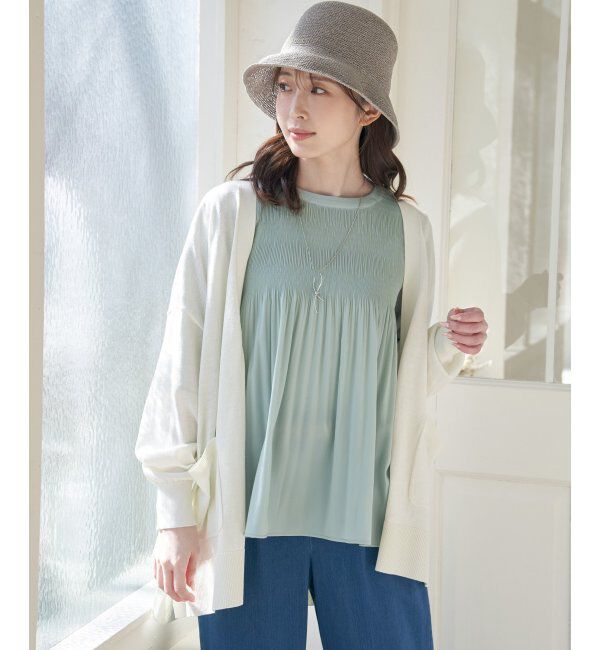 ikka「マジョリカ3段プリーツブラウス」|シャツ・ブラウス|