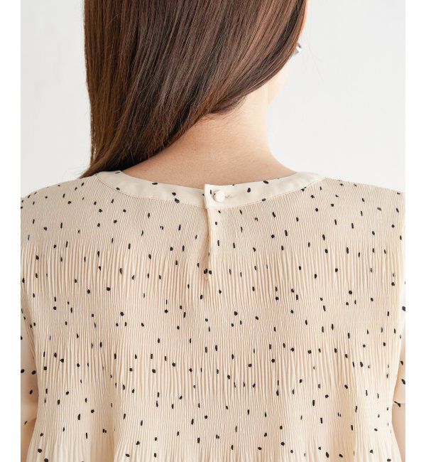 ikka「マジョリカ3段プリーツブラウス」|シャツ・ブラウス|