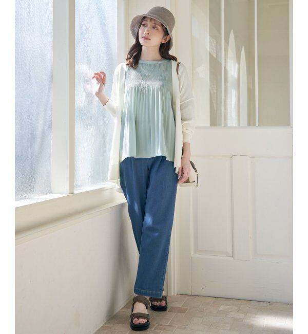 ikka「マジョリカ3段プリーツブラウス」|シャツ・ブラウス|