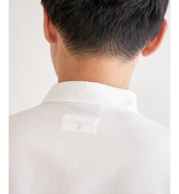 ikka「7分袖オックス胸切り替えシャツ」|シャツ・ブラウス|