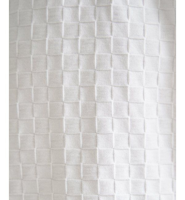 IKKA LOUNGE「リンクスジャカード市松ポロシャツ」|Tシャツ・カットソー|