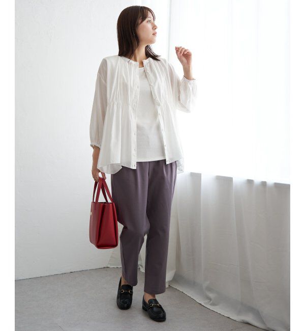 ikka「【2点セット】シアシャーリングブラウスアンサンブル」|シャツ・ブラウス|