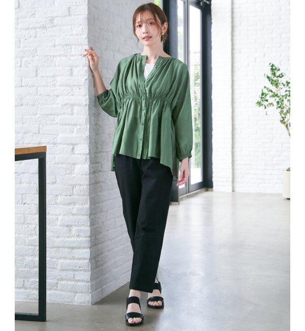 ikka「【2点セット】シアシャーリングブラウスアンサンブル」|シャツ・ブラウス|