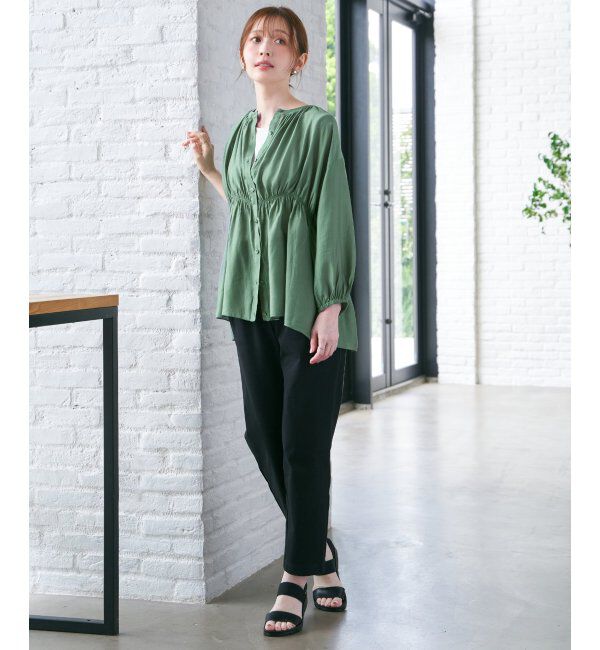 ikka「【2点セット】シアシャーリングブラウスアンサンブル」|シャツ・ブラウス|