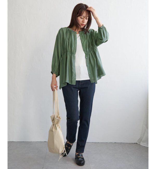 ikka「【2点セット】シアシャーリングブラウスアンサンブル」|シャツ・ブラウス|