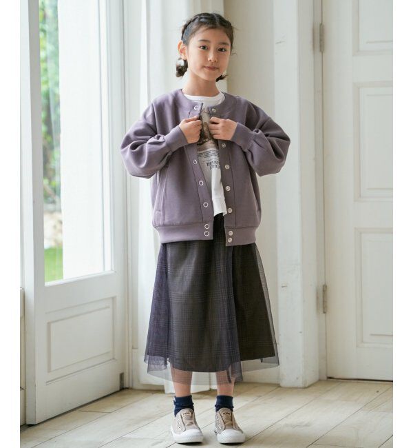 ikka kids「【親子おそろい】チュールロングスカート（120~160cm）」|スカート|