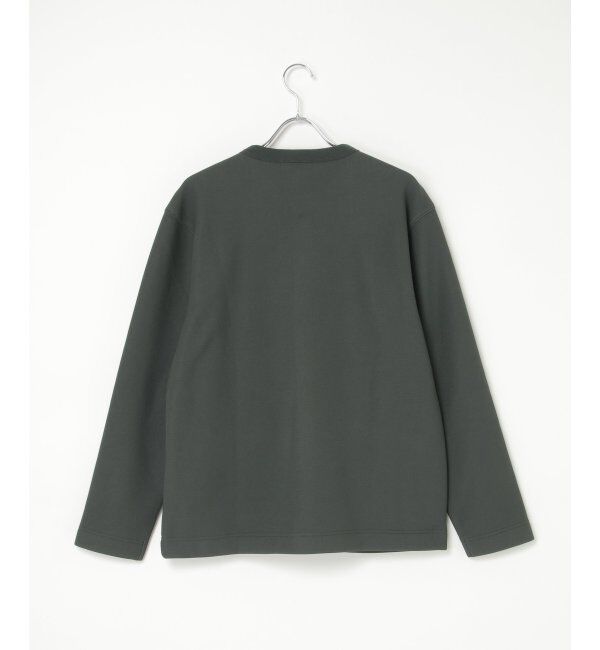 ikka「ボンディングクルーネックカーデ」|カーディガン|