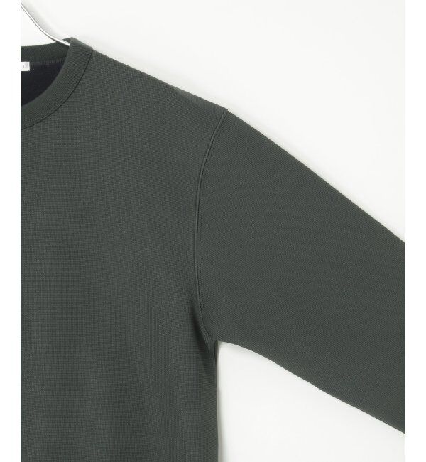 ikka「ボンディングクルーネックカーデ」|カーディガン|