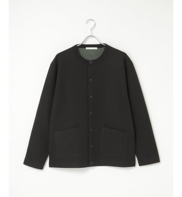 ikka「ボンディングクルーネックカーデ」|カーディガン|