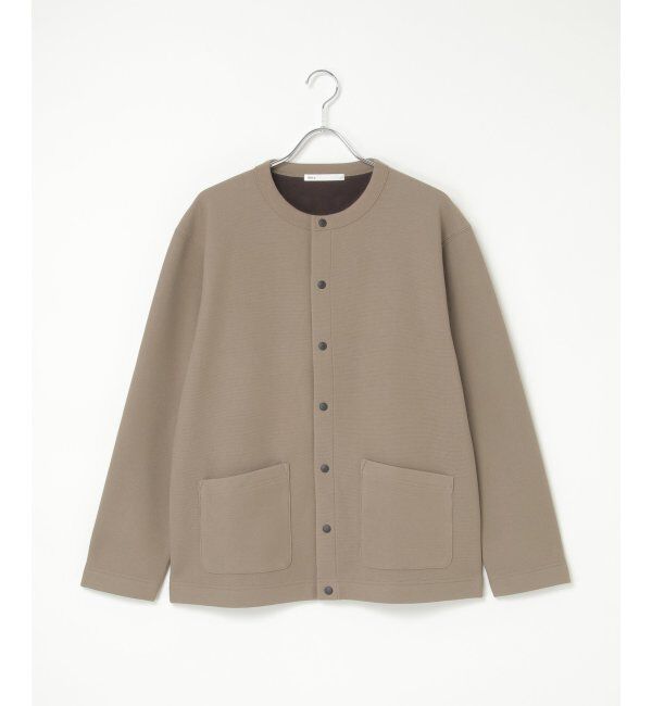 ikka「ボンディングクルーネックカーデ」|カーディガン|