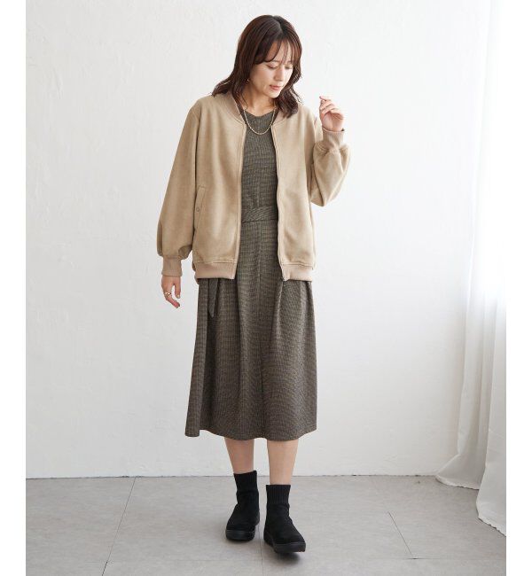 IKKA LOUNGE「カットジャガードワンピース」|ドレス|