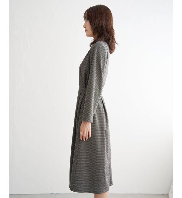IKKA LOUNGE「カットジャガードワンピース」|ドレス|
