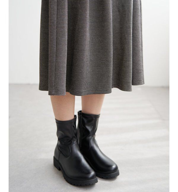 IKKA LOUNGE「カットジャガードワンピース」|ドレス|