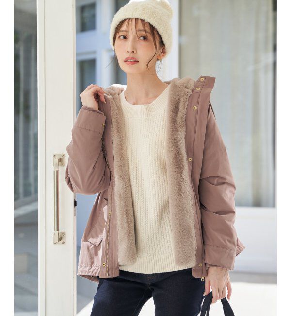 ikka「片ボタン変形リブニットプルオーバー」|プルオーバー|