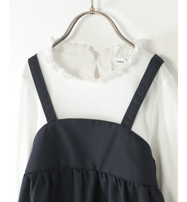 ikka kids「ツイード風ジャケットワンピースセット（120~150cm）」|スカート|