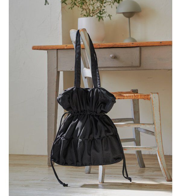 Lbc with Life「メッシュギャザー巾着トートバッグ」|その他|