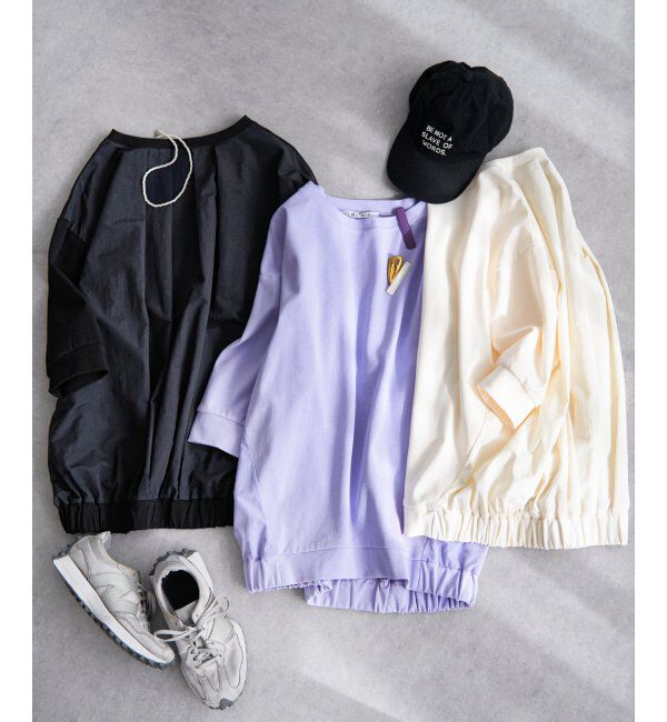 Lbc with Life「異素材切り替えタックプルオーバー」|その他|