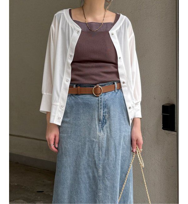 Lbc with Life「シアースナップカーディガン」|カーディガン|