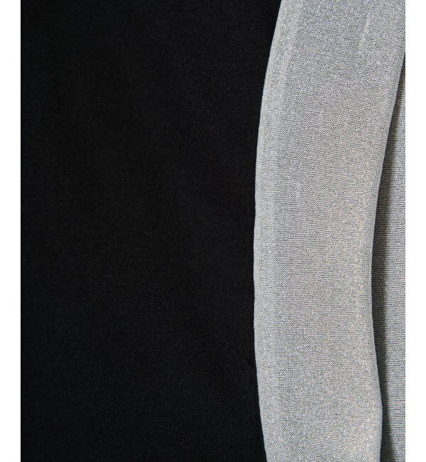 Lbc with Life「ラメ袖フレンチTシャツ」|Tシャツ・カットソー|