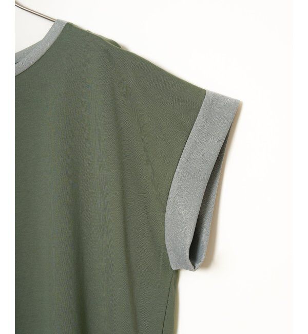 Lbc with Life「ラメ袖フレンチTシャツ」|Tシャツ・カットソー|