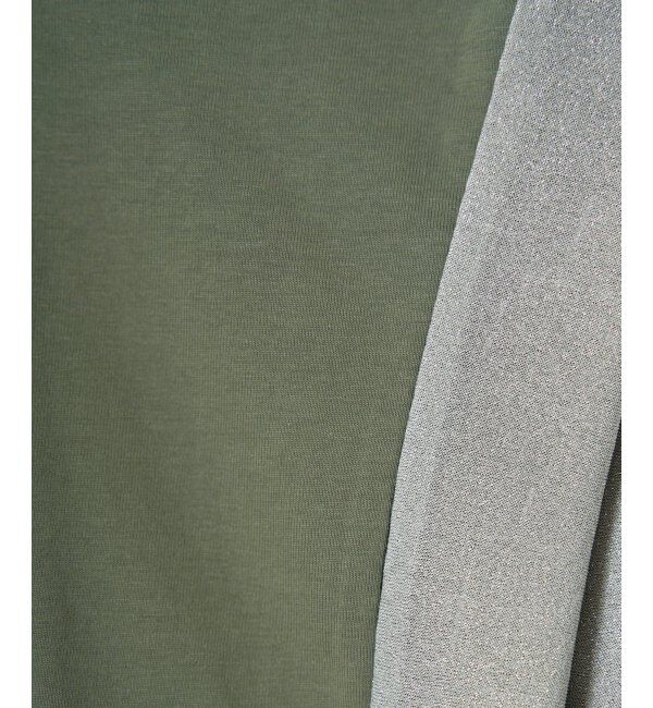 Lbc with Life「ラメ袖フレンチTシャツ」|Tシャツ・カットソー|