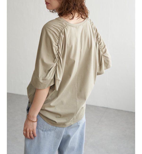 Lbc with Life「シルケットバックギャザープルオーバー」|その他|カーキ