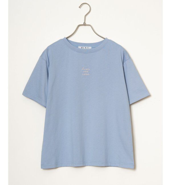 Lbc with Life「ミニロゴ刺繍Tシャツ」|Tシャツ・カットソー|