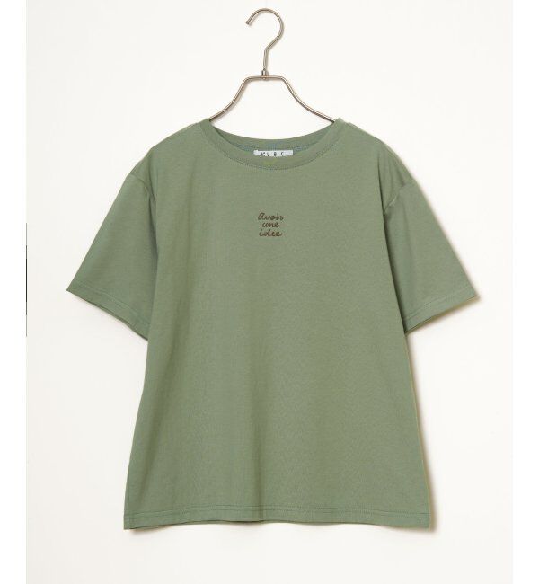 Lbc with Life「ミニロゴ刺繍Tシャツ」|Tシャツ・カットソー|