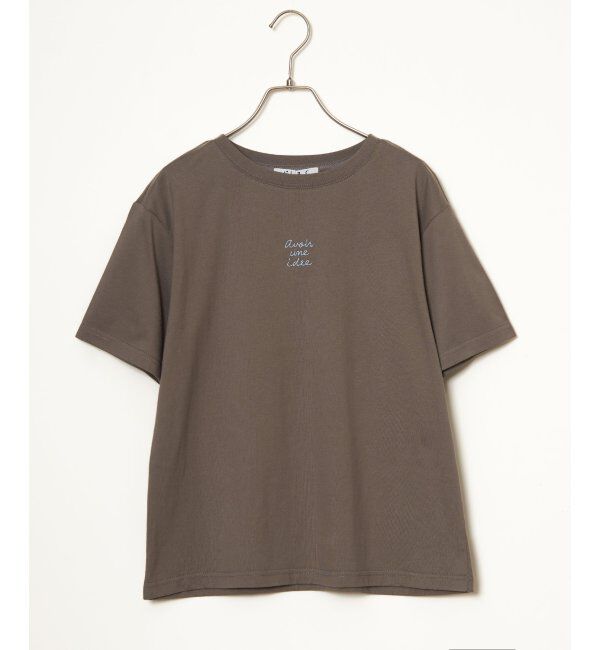 Lbc with Life「ミニロゴ刺繍Tシャツ」|Tシャツ・カットソー|