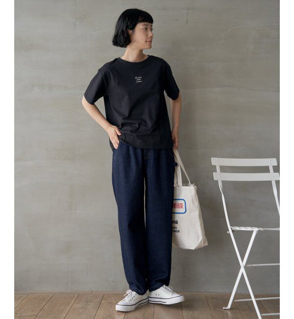 Lbc with Life「ミニロゴ刺繍Tシャツ」|Tシャツ・カットソー|