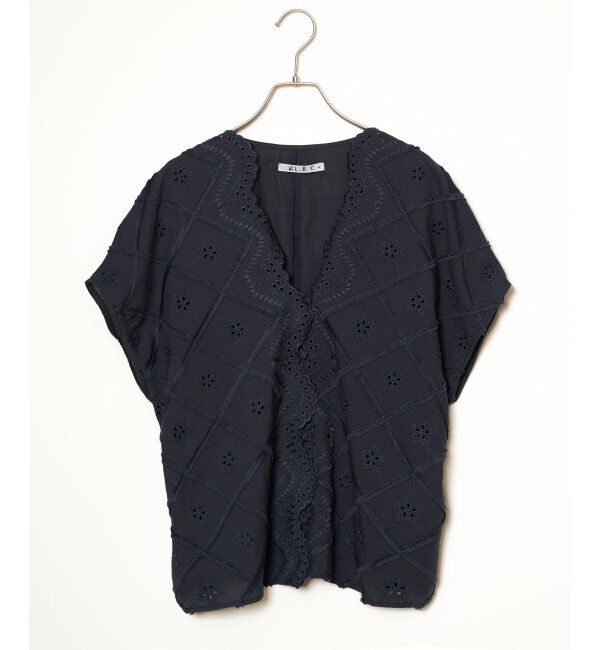 Lbc with Life「フリンジスカラップレースカーデＢＬ」|シャツ・ブラウス|