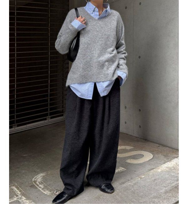 Lbc with Life「アンゴラコンVネックニット」|カーディガン|