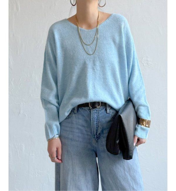 Lbc with Life「アンゴラコンVネックニット」|カーディガン|