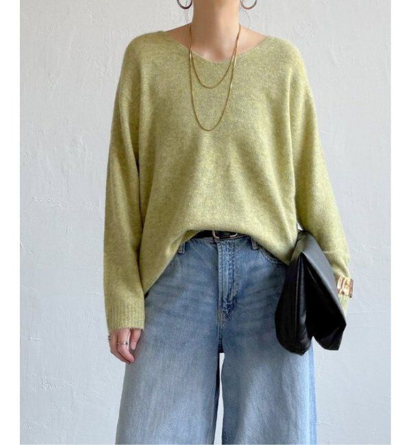 Lbc with Life「アンゴラコンVネックニット」|カーディガン|