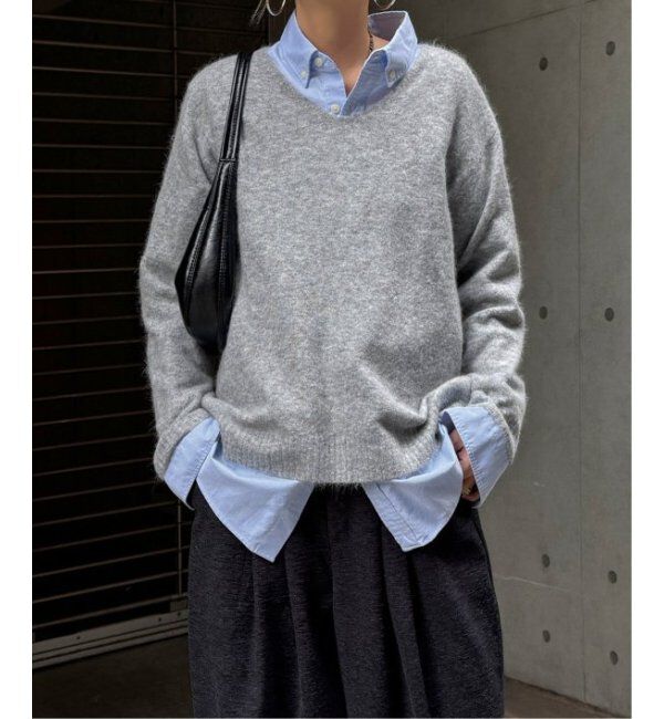 Lbc with Life「アンゴラコンVネックニット」|カーディガン|