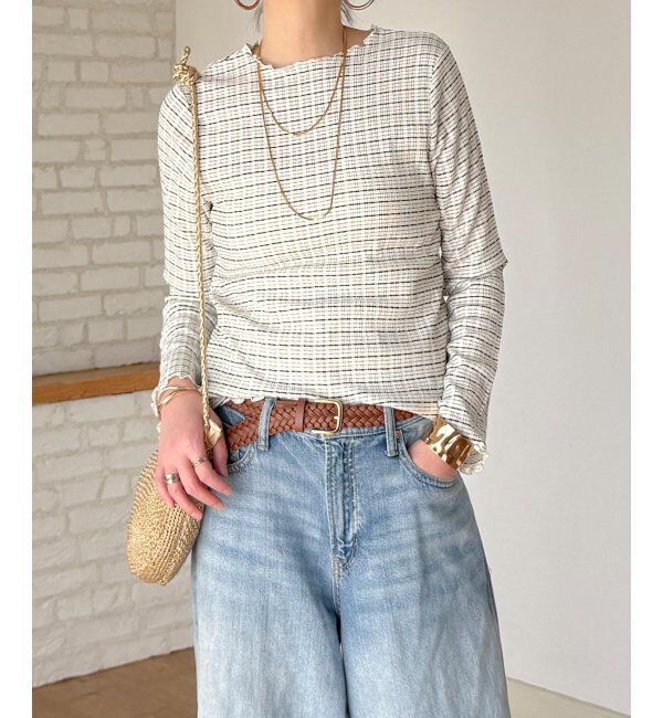 Lbc with Life「ヨウリュウランダムボーダーロンＴ」|Tシャツ・カットソー|オフホワイト