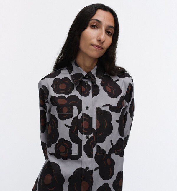 Marimekko「Maaria Tumma シャツ」|シャツ・ブラウス|