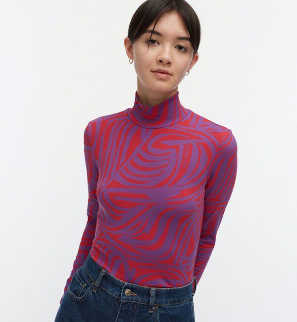 Marimekko「【一部店舗・オンラインストア限定】Jakala Jokuraita Logo カットソー」|シャツ・ブラウス|