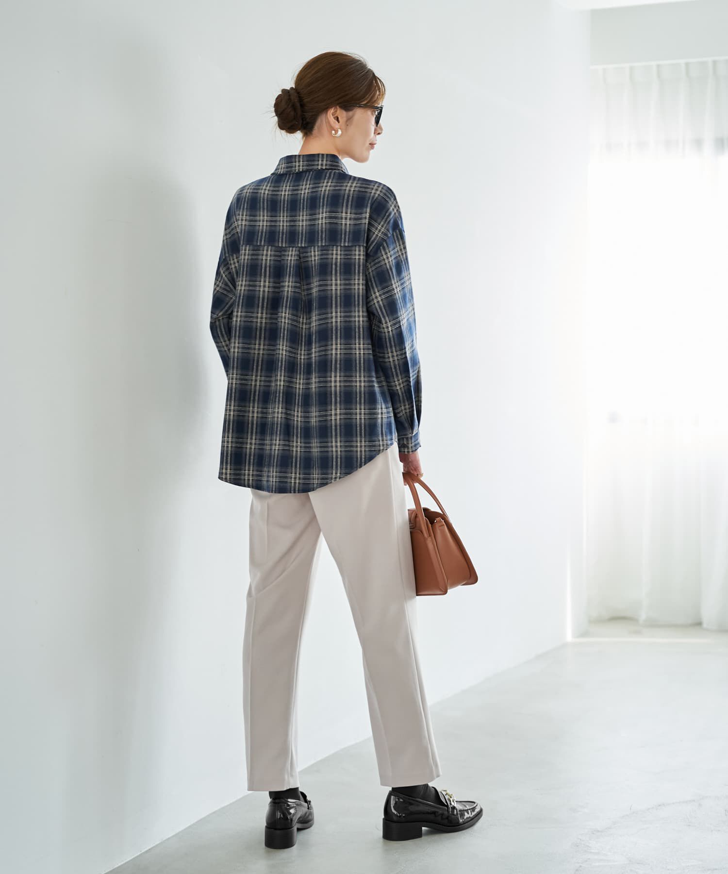 STYLE DELI「ぼかし織りチェック柄シャツ」|シャツ・ブラウス|